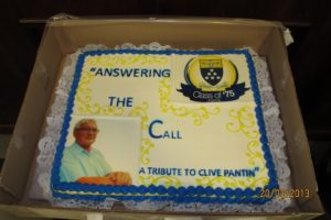 Celebratory Cake underscores the title of the documentary “Answering the Call” –A Tribute to Clive Pantin