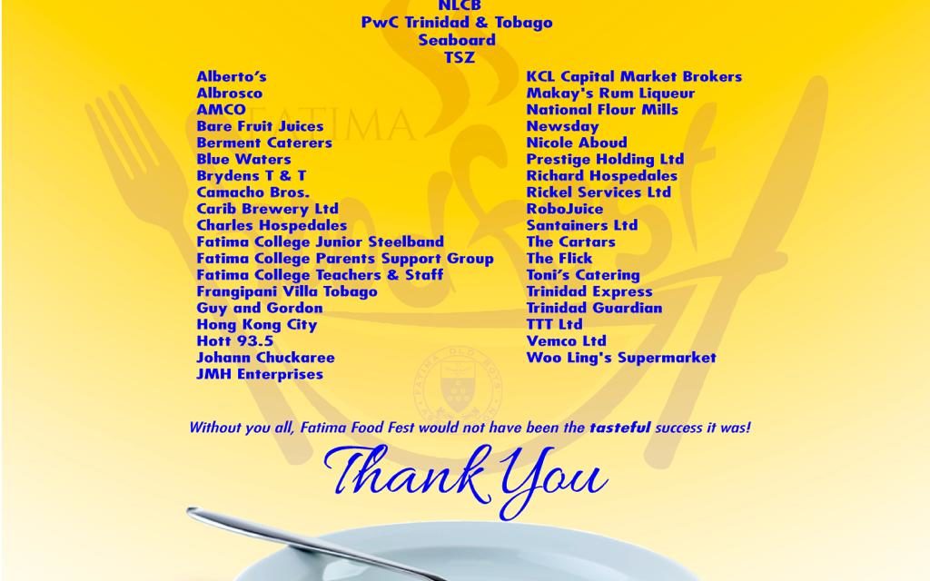 #FatimaFoodFest – THANK YOU