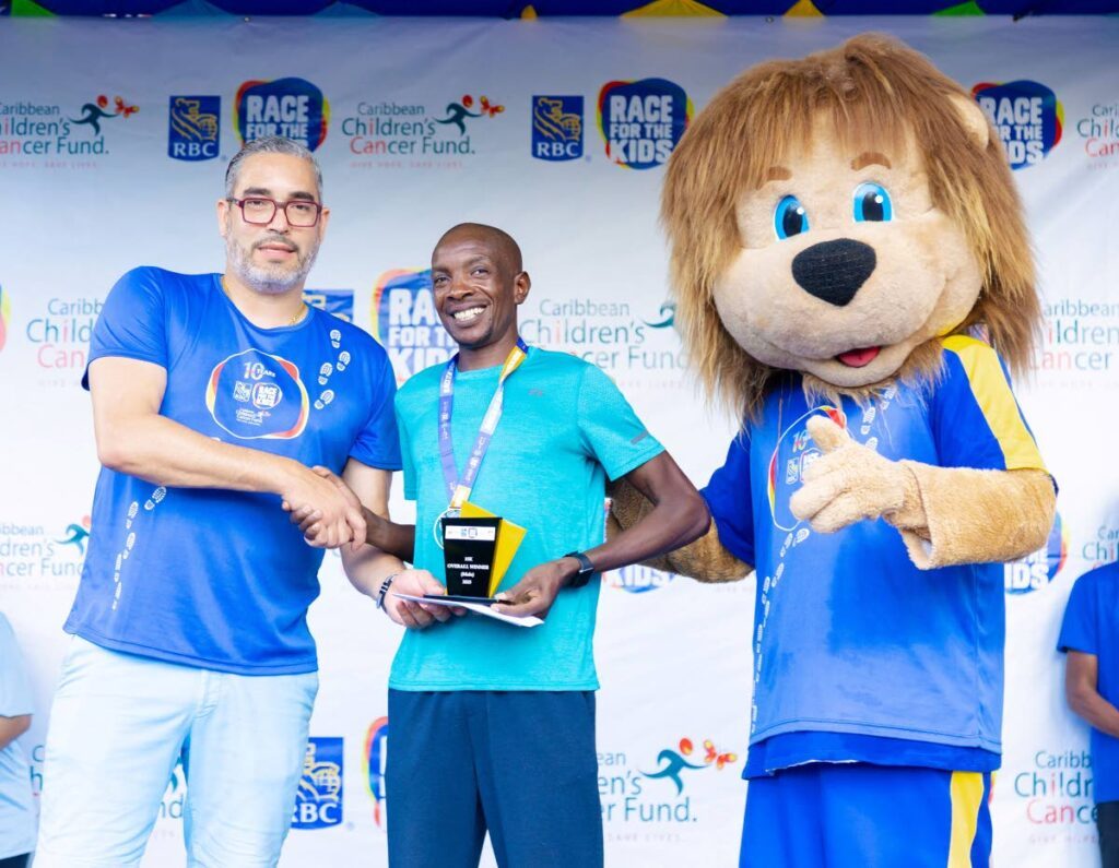 Marc Jardine with RBC male 15K winner 2025